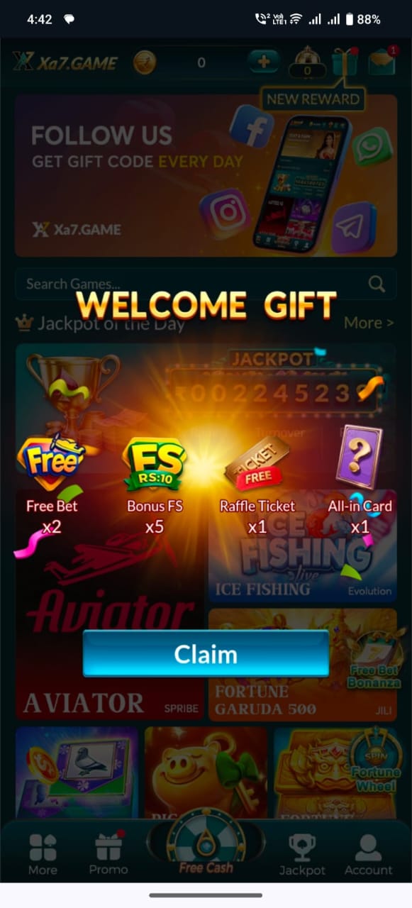 XA7 Game Mobile App – Cricket, Slots & Live Casino
